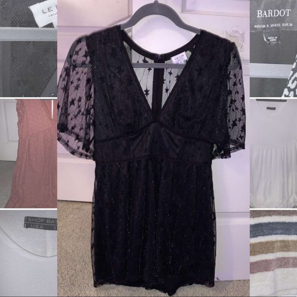 Mesh star romper